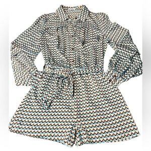 FATE WOMENS COLORFUL ABSTRACT PATTERN BELTED ROMERO SIZE SMALL